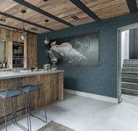 Обои Milassa Iceland ICE2 021 Флизелин (1*10,05) Синий, Рыбы — фото 3, Обои для стен