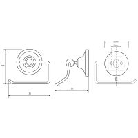 Товар: Держатель туалетной бумаги Bemeta Retro bronze 144112027 Бронза - фото 2 Держатель туалетной бумаги Bemeta Retro bronze 144112027 Бронза — фото 2, Держатели туалетной бумаги