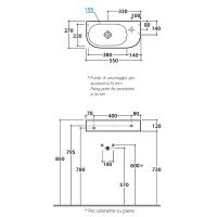 Товар: Раковина Globo Forty3 55 R SCT55.BI*1dx Белая - фото 3 Раковина Globo Forty3 55 R SCT55.BI*1dx Белая — фото 3, Раковины