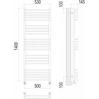 Товар: Водяной полотенцесушитель Terminus Соренто П23 500х1400 4670078530868 Хром, нижнее подключение, G 1/2" ВР, с комплектом вентилей - фото 4 Водяной полотенцесушитель Terminus Соренто П23 500х1400 4670078530868 Хром, нижнее подключение, G 1/2" ВР, с комплектом вентилей — фото 4, Водяные полотенцесушители