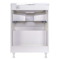 Тумба под раковину Style Line Бергамо 60 Белая антискрейч арт-СС-00002307 — фото 4, Тумбы под раковину