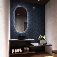 Товар: Зеркало Art&Max Bari AM-Bar-700-1500-DS-F с подсветкой с сенсорным выключателем - фото 3 Зеркало Art&Max Bari AM-Bar-700-1500-DS-F с подсветкой с сенсорным выключателем — фото 3, Мебель для ванной