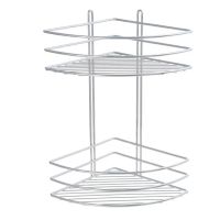 Полка корзина Fixsen FX-710-2 угловая Хром — фото 1, Полки для ванной и душа