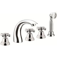 Смеситель на борт ванны Webert Armony AM730401015 Хром — фото 1, Смесители на борт ванны