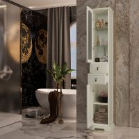 Шкаф пенал Opadiris Риспекто 30 L 00-00005829 Слоновая кость — фото 3, Мебель для ванной