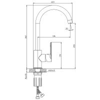Смеситель для кухни Splenka S05.40.06 Черный матовый — фото 2, Смесители для кухни