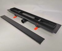 Товар: Душевой лоток Veconi Klasik Black 550 V550KB с Черной матовой решеткой / под плитку - фото 3 Душевой лоток Veconi Klasik Black 550 V550KB с Черной матовой решеткой / под плитку — фото 3, Душевые лотки