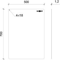Зеркало Nofer 50 08071.B прямоугольное — фото 2, Зеркала в ванную комнату