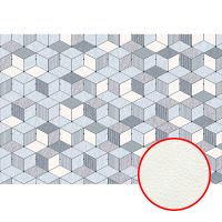 Фреска Ortograf Forma 32613 Фактура флок FLK Флизелин (4*2,7) Голубой/Серый/Бежевый, Геометрия арт-32613 (флок FLK) — фото 1, Фрески