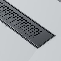 Душевой лоток AM.PM PrimeFlow 40 W02SC-P11-040-01BM с Черной матовой решеткой Cut Gradient — фото 11, Душевые лотки