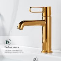 Товар: Смеситель для раковины Splenka S03.10.23 Золото - фото 5 Смеситель для раковины Splenka S03.10.23 Золото — фото 5, Смесители