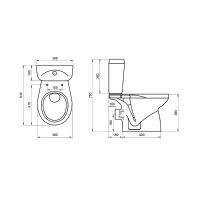Унитаз Santek Анимо 1.WH30.2.132 с бачком и сиденьем арт-1WH302132 — фото 7, Напольные унитазы