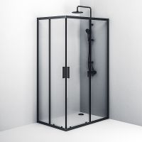 Товар: Душевой уголок AM.PM Gem S 120х80 W93G-404-120280-BT профиль Черный матовый стекло прозрачное - фото 4 Душевой уголок AM.PM Gem S 120х80 W93G-404-120280-BT профиль Черный матовый стекло прозрачное — фото 4, Прямоугольные душевые уголки