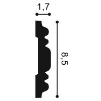 Молдинг Orac Decor P7030 2000x85x17 мм — фото 2, Молдинги