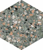 Керамогранит DNA Tiles Terrazzo Teal УТ-00022298 32х36,8 см — фото 1, Керамогранит