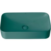 Раковина-чаша Abber Rechteck 60 AC2204MDG Зеленая матовая — фото 2, Раковины накладные