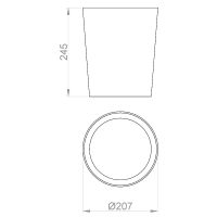 Ведро для мусора Nofer 14097.S Сатин — фото 2, Мусорные ведра