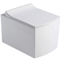 Унитаз Black&White Universe 719W00 подвесной сиденьем Микролифт — фото 1, Унитазы