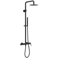 Душевая система Excellent Pi Rain AREX.1281BL Черная матовая — фото 1, Душевое оборудование. Душевая программа