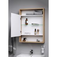 Зеркальный шкаф Aqwella Сити 50 SIT0405DK Дуб канадский — фото 3, Мебель для ванной