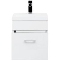 Товар: Тумба с раковиной Aquanet Нота 40 287704 подвесная Белая - фото 4 Тумба с раковиной Aquanet Нота 40 287704 подвесная Белая — фото 4, Мебель для ванной