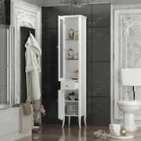 Товар: Шкаф пенал Opadiris Брунелла 38 L 00-00004341 Белый матовый - фото 6 Шкаф пенал Opadiris Брунелла 38 L 00-00004341 Белый матовый — фото 6, Мебель для ванной