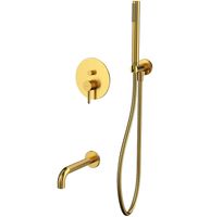 Смеситель для ванны Whitecross Y brushed gold YSET06GLB Брашированное золото — фото 1, Смесители