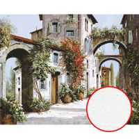 Фреска Ortograf Городской пейзаж живопись 11412 Фактура бархат FX Флизелин (3,4*2,7) Разноцветный, Город/Цветы/Живопись — фото 1, Фрески