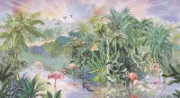 Фреска Ortograf Its Jungle 8323 Фактура флок FLK Флизелин (5,5*3) Разноцветный, Деревья/Птицы арт-8323 (флок FLK) — фото 2, Фрески