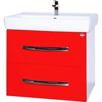 Тумба под раковину Bellezza Рокко 50 4633706000034 подвесная Красная Белая — фото 1, Мебель для ванной