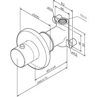 Товар: Вентиль запорный AM.PM F0800200 Хром - фото 13 Вентиль запорный AM.PM F0800200 Хром — фото 13, Комплектующие для душевого оборудования