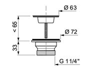 Товар: Выпуск для кухонной мойки Wirquin 30718055 Нержавеющая сталь - фото 2 Выпуск для кухонной мойки Wirquin 30718055 Нержавеющая сталь — фото 2, Донные клапаны