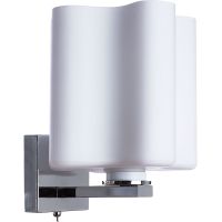 Настенный светильник Artelamp Serenata A3479AP-1CC Белый Хром — фото 1, Светильники