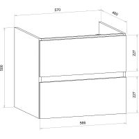 Товар: Тумба под раковину Art&Max AM-Techno-600-2C-SO-LW646 подвесная Дуб бомонд Лофт - фото 6 Тумба под раковину Art&Max AM-Techno-600-2C-SO-LW646 подвесная Дуб бомонд Лофт — фото 6, Мебель для ванной