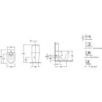 Унитаз компакт Jacob Delafon Soprano без бачка и сиденья арт-UJAK102-0 — фото 5, Напольные унитазы