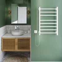 Электрический полотенцесушитель Ника Step-2 80/50 Белый матовый — фото 3, Электрические полотенцесушители