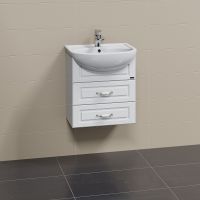 Тумба под раковину СанТа Верона 50 700190 подвесная Белая — фото 2, Тумбы под раковину