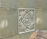 Керамическая плитка Cevica Plus Khaki CV62800 настенная 15x15 см — фото 2, Керамическая плитка