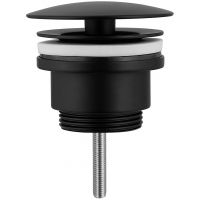 Донный клапан Abber AF0012B Черный матовый — фото 1, Донные клапаны