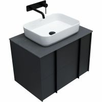 Тумба под раковину Allen Brau Reality 70 1.32004.AM подвесная Антрацит матовый — фото 8, Тумбы под раковину