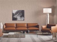 Обои Alessandro Allori Barbara 2602-3 Винил на флизелине (1,06*10,05) Серый, Рогожка — фото 2, Обои для стен