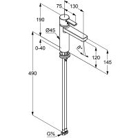 Смеситель для раковины Kludi Zenta Хром арт-382650575 — фото 4, Смесители для раковины