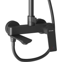 Душевая система Grossman Galaxy 500.K35.01.210 Черная матовая — фото 3, Душевые стойки