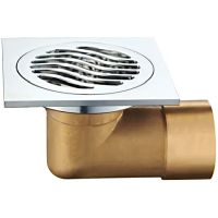 Душевой трап Gappo G81054 с решеткой Хром — фото 1, Трапы для душа