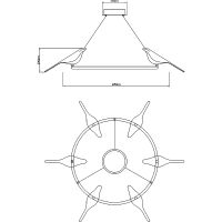 Товар: Подвесной светильник Divinare Summer 1188/06 LM-42 Белый Золото Черный - фото 2 Подвесной светильник Divinare Summer 1188/06 LM-42 Белый Золото Черный — фото 2, Подвесные светильники