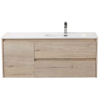 Тумба под раковину BelBagno Kraft 100 R KRAFT-1000-2C-1A-SO-RGB-R подвесная Rovere Galifax Bianco — фото 1, Тумбы под раковину