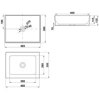Тумба с раковиной Misty Дубль 150 УТ000014442 подвесная Белый Дуб Галифакс — фото 8, Мебель для ванной