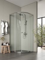 Товар: Душевой уголок Agger 90x90 профиль Хром стекло прозрачное арт-A01-090TCR/G - фото 2 Душевой уголок Agger 90x90 профиль Хром стекло прозрачное арт-A01-090TCR/G — фото 2, Душевые уголки четверть круга