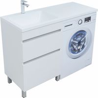 Тумба под раковину Aquanet Вега 120 Белый глянец арт-329124 — фото 2, Тумбы под раковину