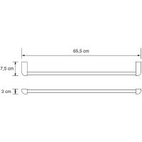 Полотенцедержатель WasserKRAFT Kammel K-8330W Белый матовый — фото 4, Полотенцедержатели